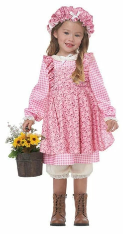 Peasant Little Prairie Pink Girl Costume