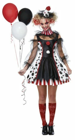 Twisted Clown Womens Costume