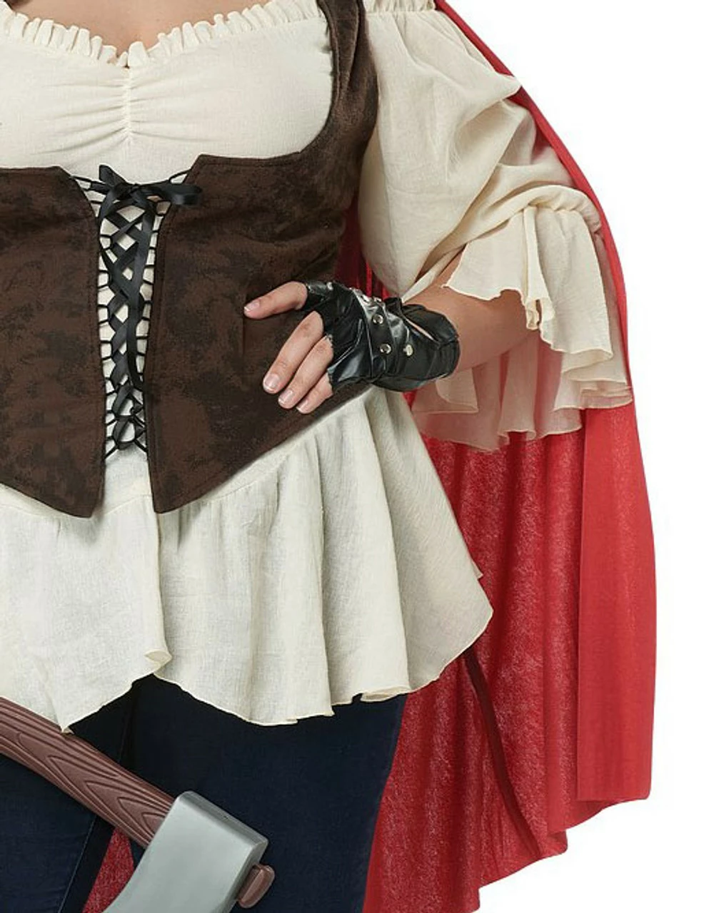 Red Riding Hood Woman Plus Costume 4 Red Riding Hood Woman Plus Costume - Image 2