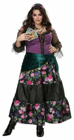 Fortune Teller Gypsy Woman Plus Costume