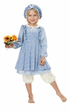 Peasant Little Prairie Blue Girl Costume