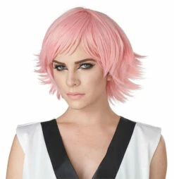 Feathered Cosplay Pink Wig