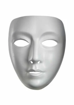 Blank White Female Mask