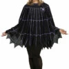 Black/Purple Plus Spiderweb Poncho -Disney Sales fda90299bpxz 34559.1592310417