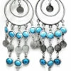 Silver & Blue Tribal Earrings -Disney Sales ffa42z 36777.1592310110