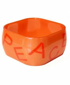Funky Square Bangles Black & Orange