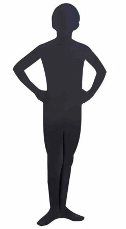 I'm Invisible Black Skin Suit Child Costume