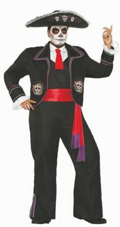 Day Of The Dead Mariachi Man Plus Size Costume