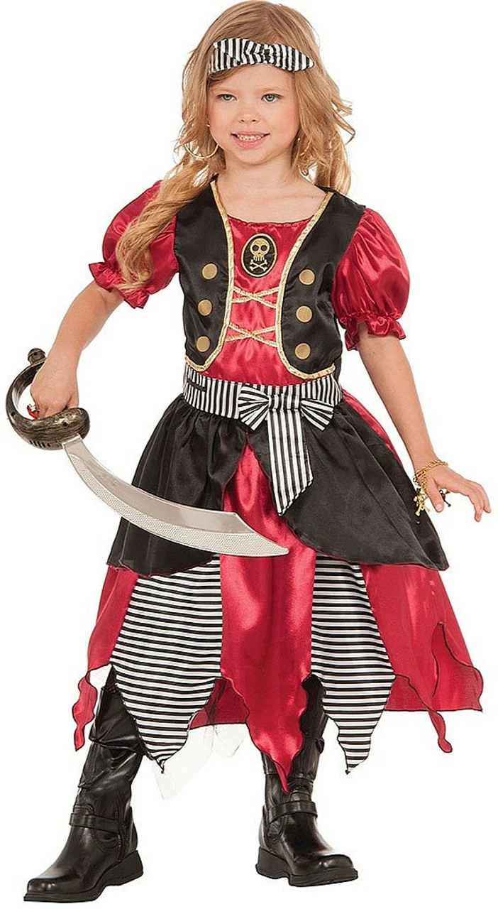 Princess Kids Pirate Costume 3 Princess Kids Pirate Costume