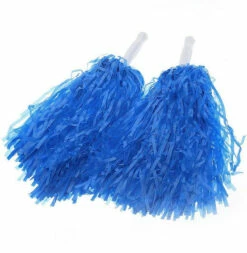 Blue Cheerleader Pom Poms