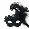 Mask With Side Feather - Black -Disney Sales k7634bkz 50105.1592266466