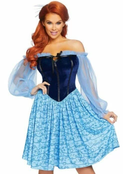 Blue Peasant Woman Costume