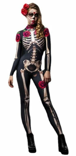 Floral Skeleton Mother And Daughter Costume -Disney Sales media 08128 80489.1658243222