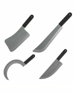 4 Assorted Butcher's Knives