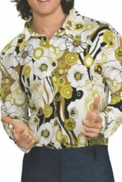 Groovy Shirt Green Mens Costume -Disney Sales media 16668.1598550394