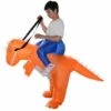 Inflatable Ride On Orange Dinosaur Costume For Adults -Disney Sales media 18850.1652387648