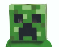 Minecraft Creeper Half Mask Child - 1 Size