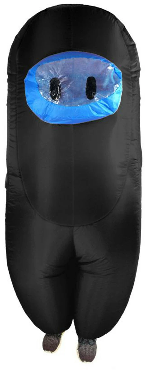Among Us Black Inflatable Kids Costume 3 Among Us Black Inflatable Kids Costume