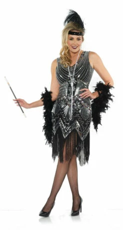 Platinum Beaded Dress Costume