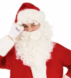 Santa Claus Wig & Beard Super White Set