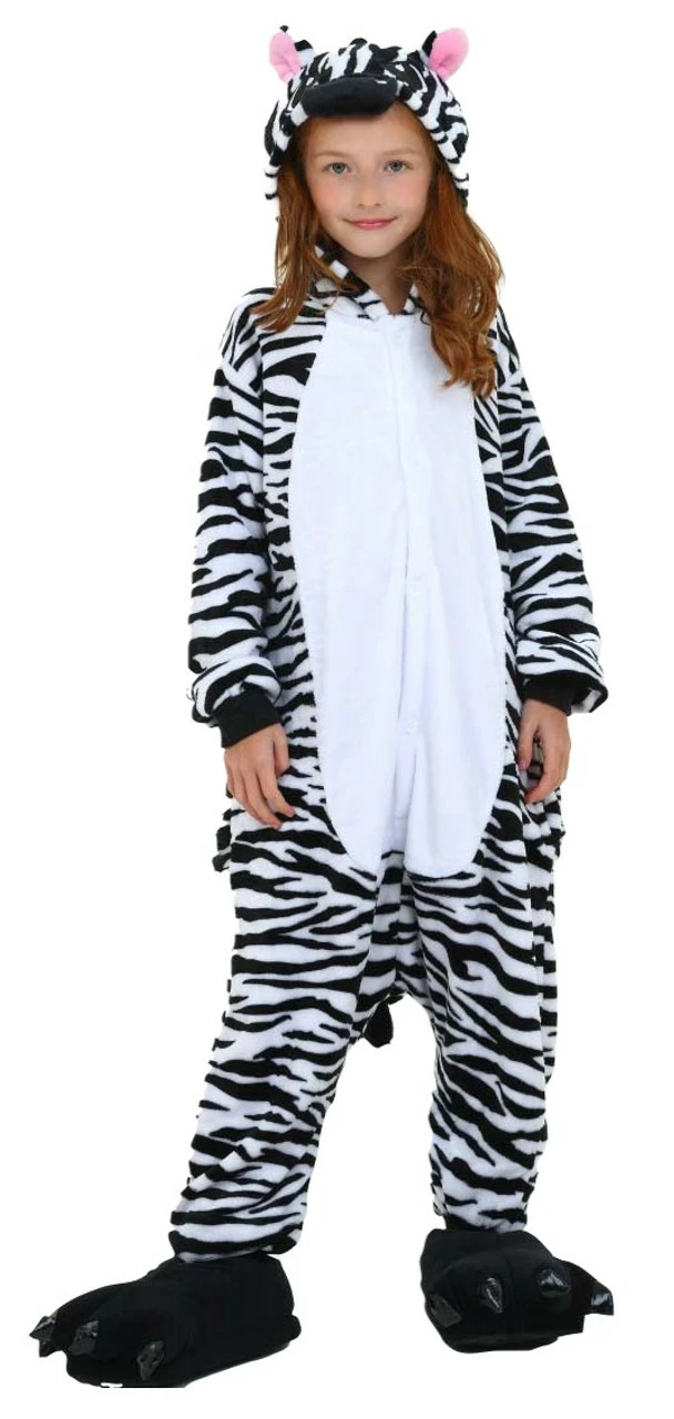 Wild Zebra Kid Onesie Costume 3 Wild Zebra Kid Onesie Costume