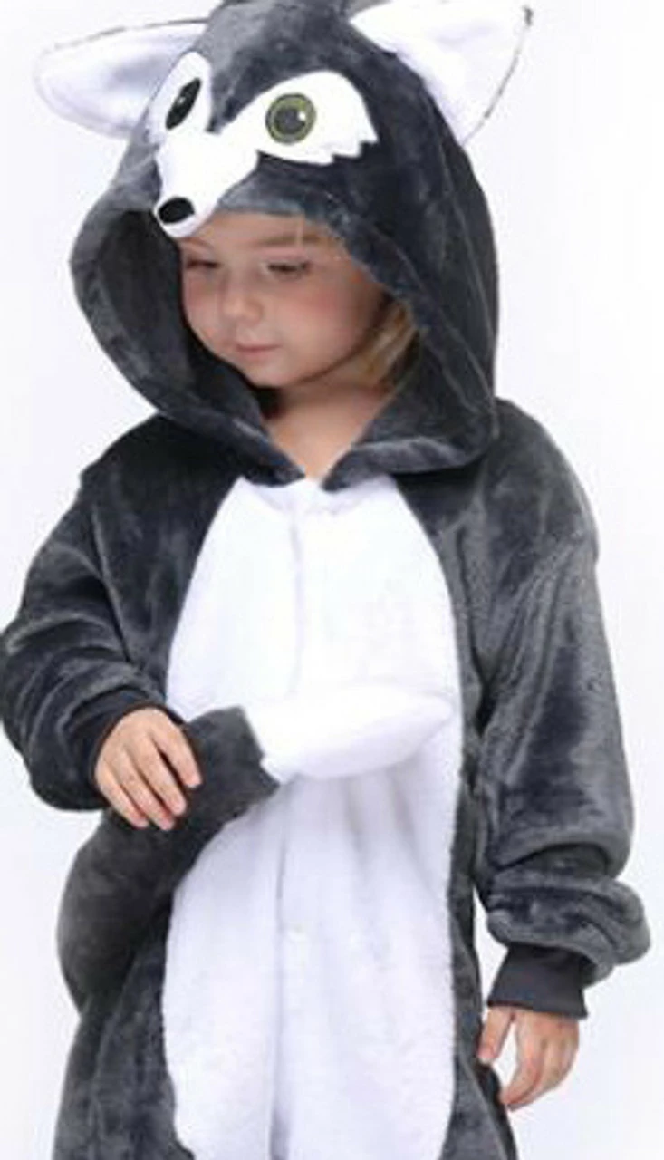 Midnight Wolf Kid Onesie Costume 4 Midnight Wolf Kid Onesie Costume - Image 2