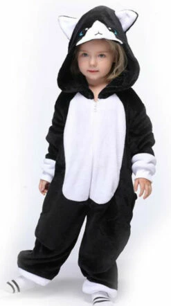 Black Cat Kid Onesie Costume