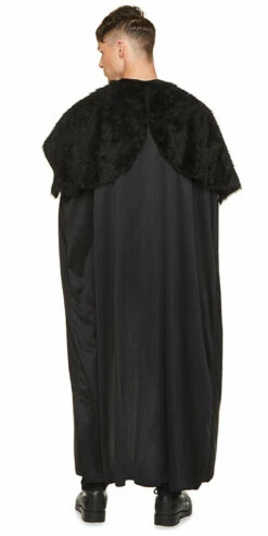 Game Of Thrones Renaissance Black Fur Cape -Disney Sales media 30395.1655318921