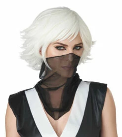 Manga Feathered White Wig -Disney Sales media 31053.1653926918