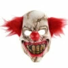 Creepy Clown Latex Mask With Red Hair -Disney Sales media 32376.1654197060