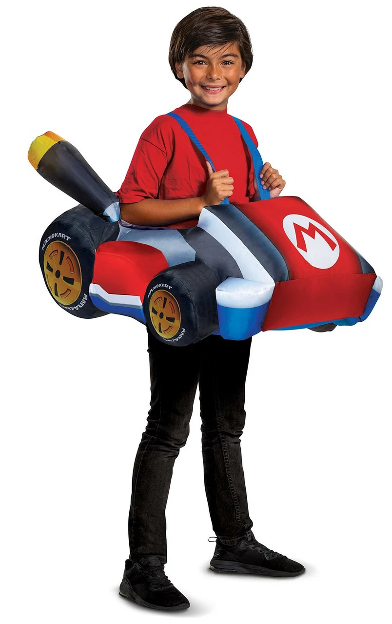 Super Mario Mario Kart Inflatable Child Costume 3 Super Mario Mario Kart Inflatable Child Costume