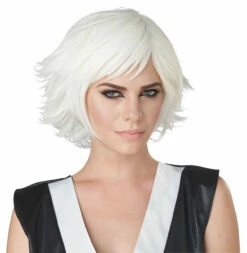 Manga Feathered White Wig -Disney Sales media 42790.1653926918