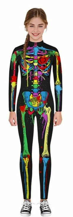 Colorful Skeleton Family Costume -Disney Sales media 43141 38849.1658244011