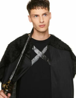 Game Of Thrones Renaissance Black Fur Cape -Disney Sales media 44481.1655318920