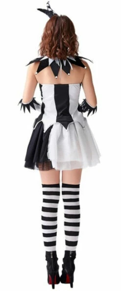 Jester B/W Woman Costume -Disney Sales media 47331.1600359846