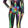 Skeleton Colorful Neon Bodysuit Women Costume 2 Skeleton Colorful Neon Bodysuit Women Costume -Disney Sales media 47647.1653600247