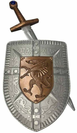 Crusader Shield And Sword Set For Kids