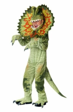 Green Dilophosaurous Dinosaur Kids Costume
