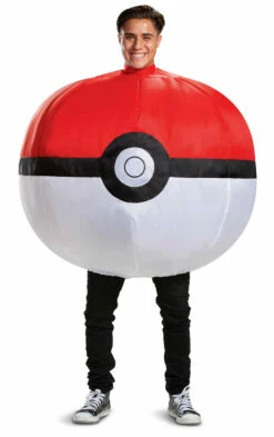 POKEMON Poké Ball Inflatable Pokeman Adult Costume -Disney Sales media 54551.1681147143