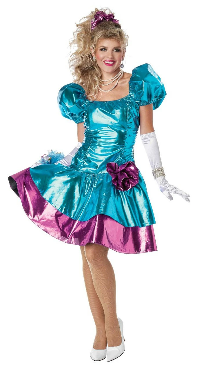 80's Party Dress Womens Costume 3 80's Party Dress Womens Costume