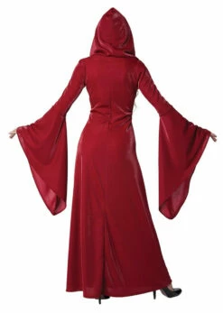 Hooded Crimson Medieval Robe For Women -Disney Sales media 60186.1653684582