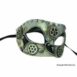 Steampunk Silver Venetian Mask -Disney Sales media 61950.1629991117