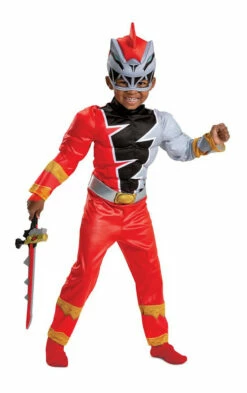 Power Rangers Red Ranger Dino Fury Muscle Toddler Costume -Disney Sales media 63023.1651780117