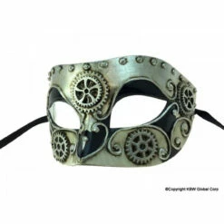 Steampunk Silver Venetian Mask -Disney Sales media 67237.1629991116