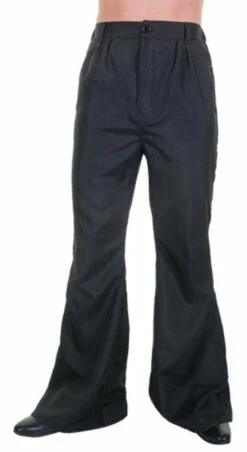 Disco 70s Black Men Pants