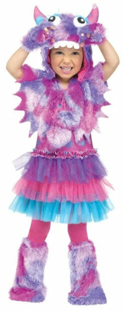 Polka Dot Monster Toddler Girl Costume