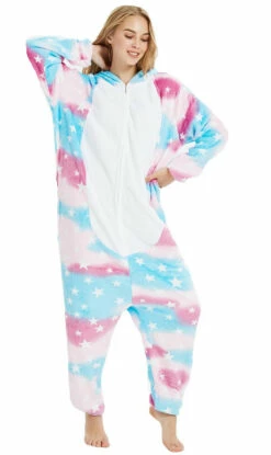 Blue Pot Unicorn Onesie Woman Costume