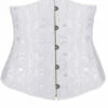 Under Bust White Satin Lace Up Bodyshaper Corset -Disney Sales media 75848.1660251518