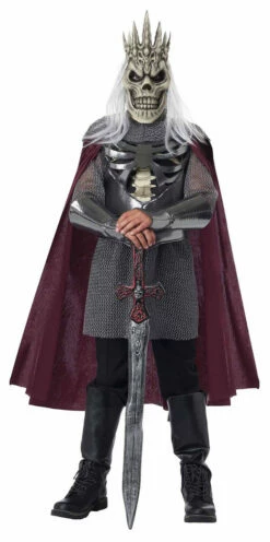 Fearsome Skeleton King Warrior Kids Costume