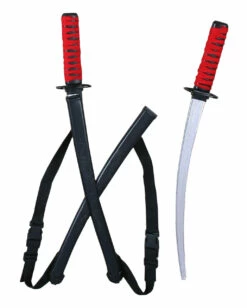 Ninja Red Double Sword